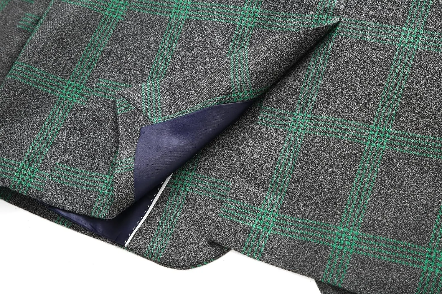 Mens Plaid Blazer Sports Coat Casual Slim Fit Checkered Blazer for Men Wedding