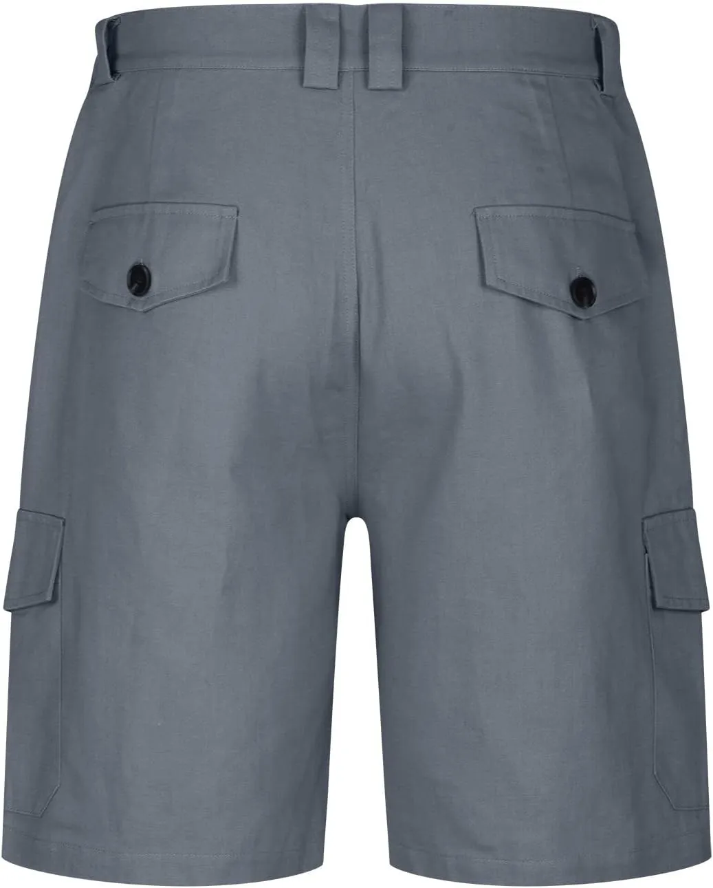 Mens Shorts Casual Flat-Front Multi Pockets Cargo Shorts Stylish Premium Twill Solid Work Utility Tooling Shorts