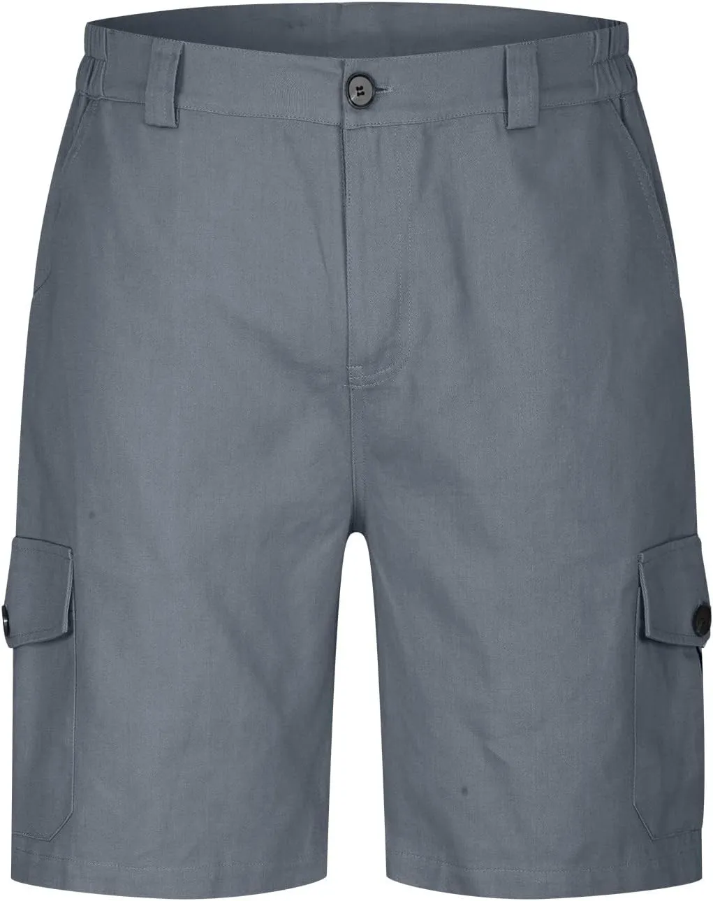 Mens Shorts Casual Flat-Front Multi Pockets Cargo Shorts Stylish Premium Twill Solid Work Utility Tooling Shorts