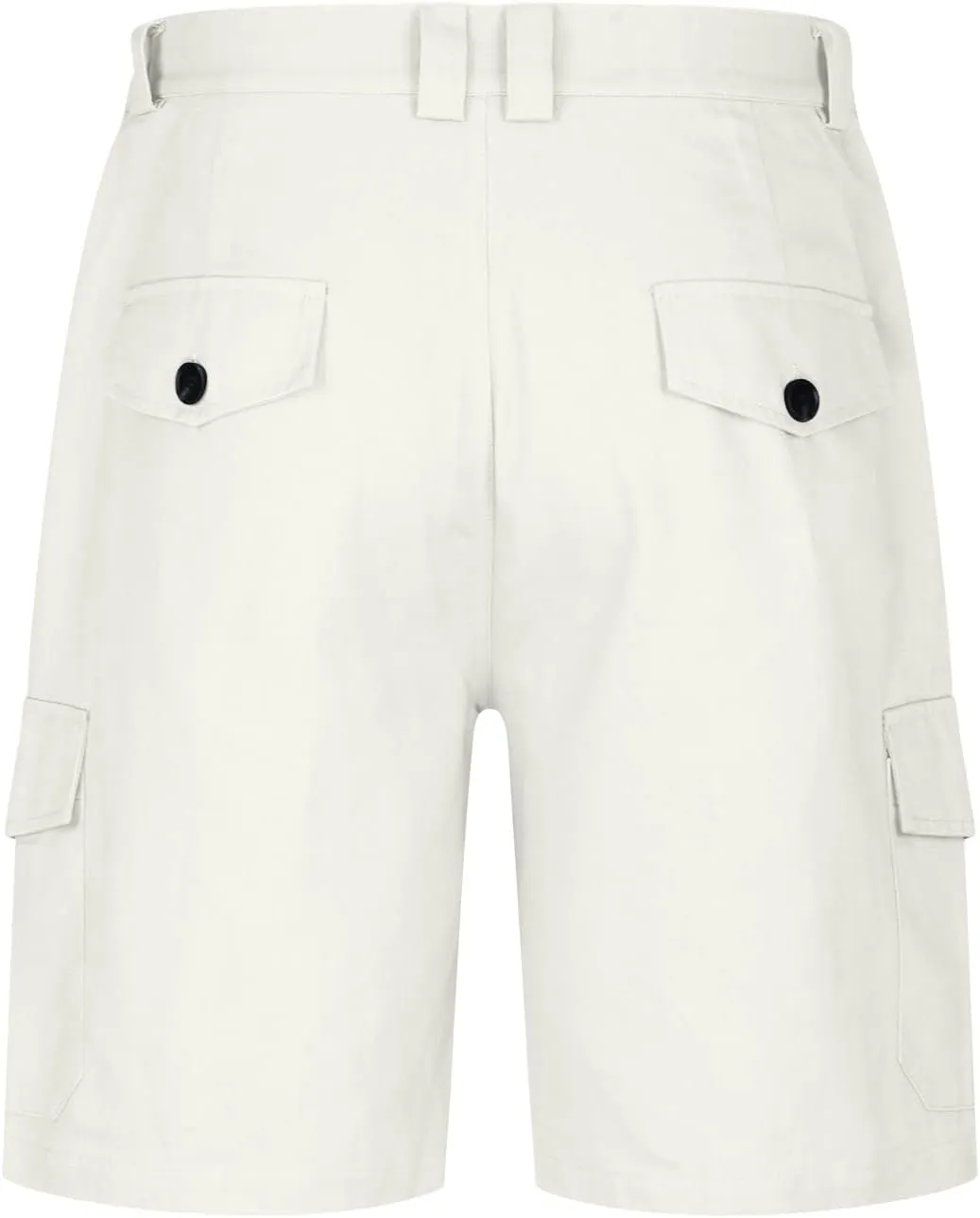 Mens Shorts Casual Flat-Front Multi Pockets Cargo Shorts Stylish Premium Twill Solid Work Utility Tooling Shorts