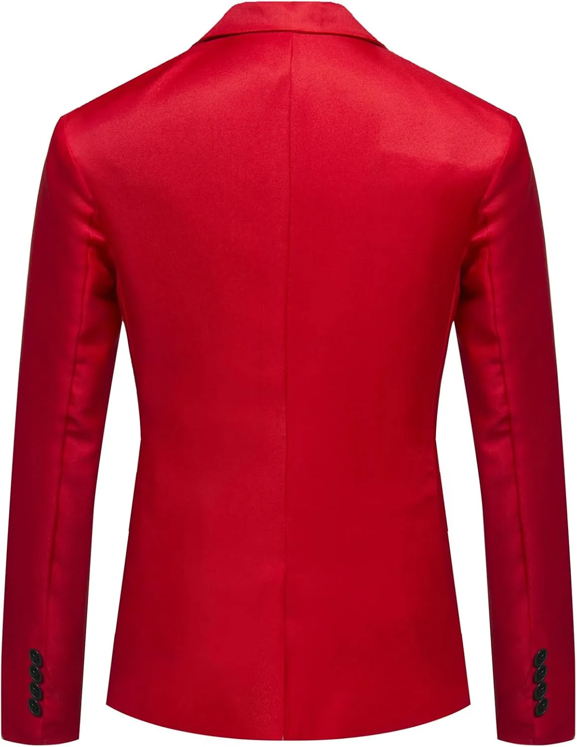 Mens Slim Fit Peak Lapel Blazer Suit Jacket, Lightweight Sports Coat and Dress Jacket, Single Button for Casual Daily Wear