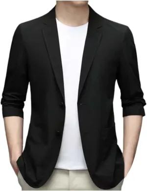 Mens Sports Coat 2024 Fit One Button Suit Coat Jacket Tops Men Fashion Men'S Sport Coats & Blazers 2 Piece Set For
