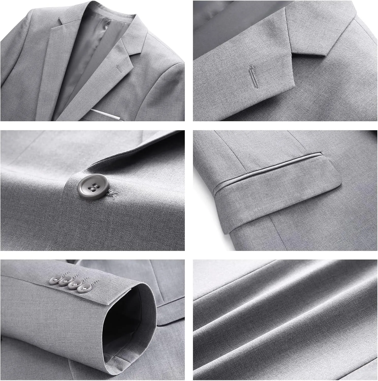 Men's Suit Blazer Jacket Slim Fit Casual One Button Lightweight Sport Coats Formal Dress Daily Business Suit Jacket
