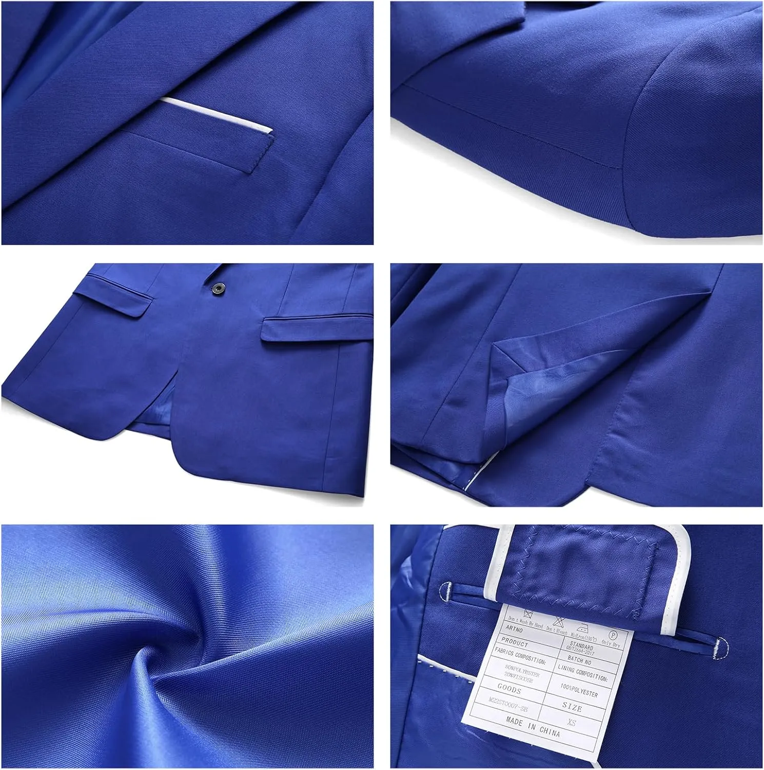 Men's Suit Blazer Jacket Slim Fit Casual One Button Lightweight Sport Coats Formal Dress Daily Business Suit Jacket