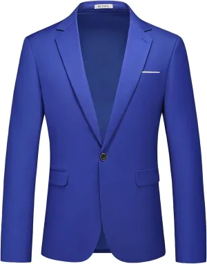 Men's Suit Blazer Jacket Slim Fit Casual One Button Lightweight Sport Coats Formal Dress Daily Business Suit Jacket