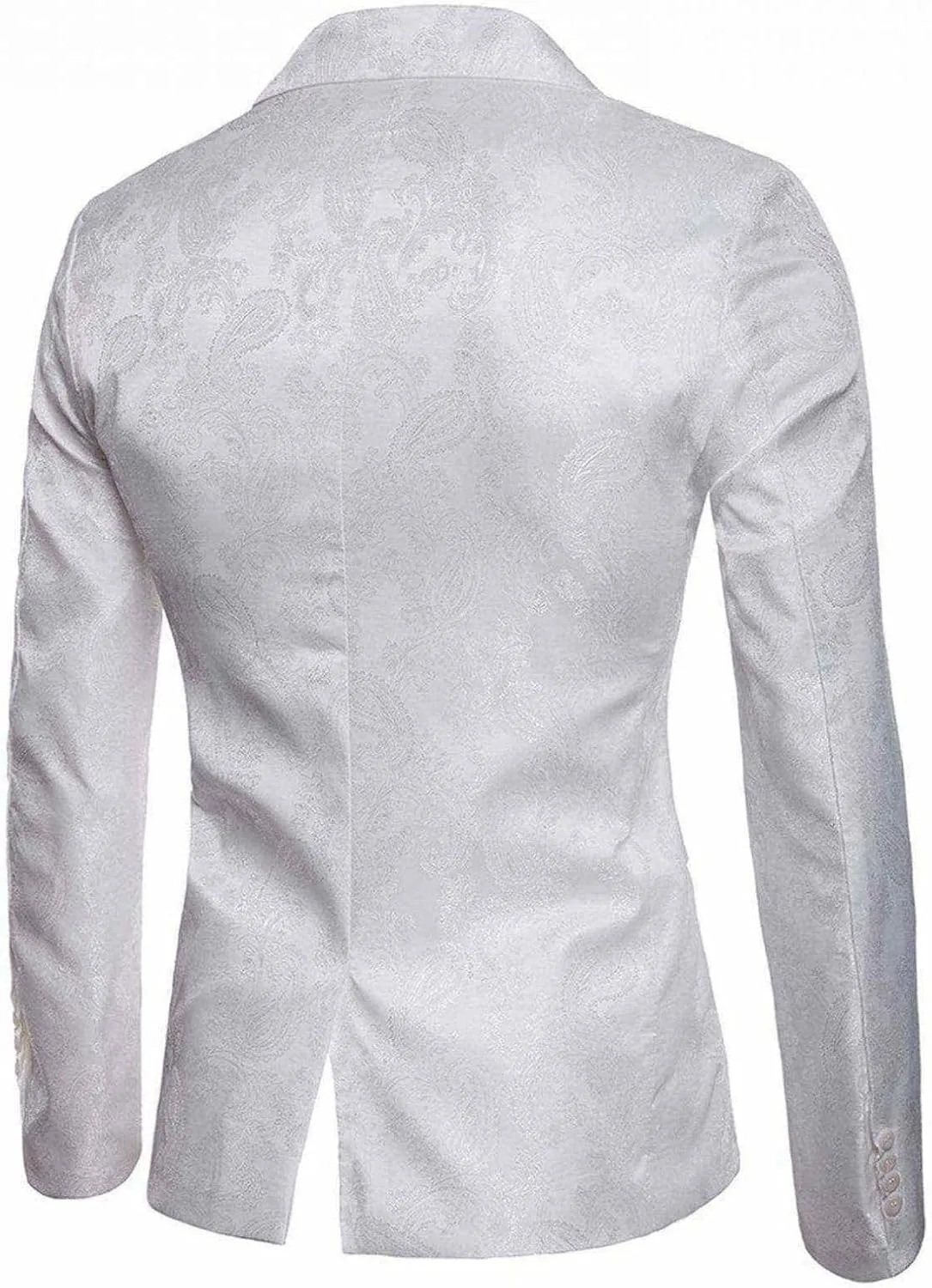 Mens Suit Jacket Slim Fit Blazer One Button Notch Collar Court Style Embroidered Banquet Evening Party Gentleman Shirts