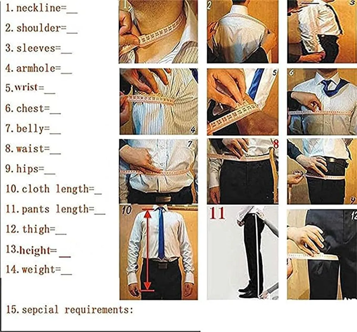 Mens Suit Slim Fit - 2 Piece Suits for Men Peak Lapel Wedding Suits One Button Tuxedo Blazer & Pants