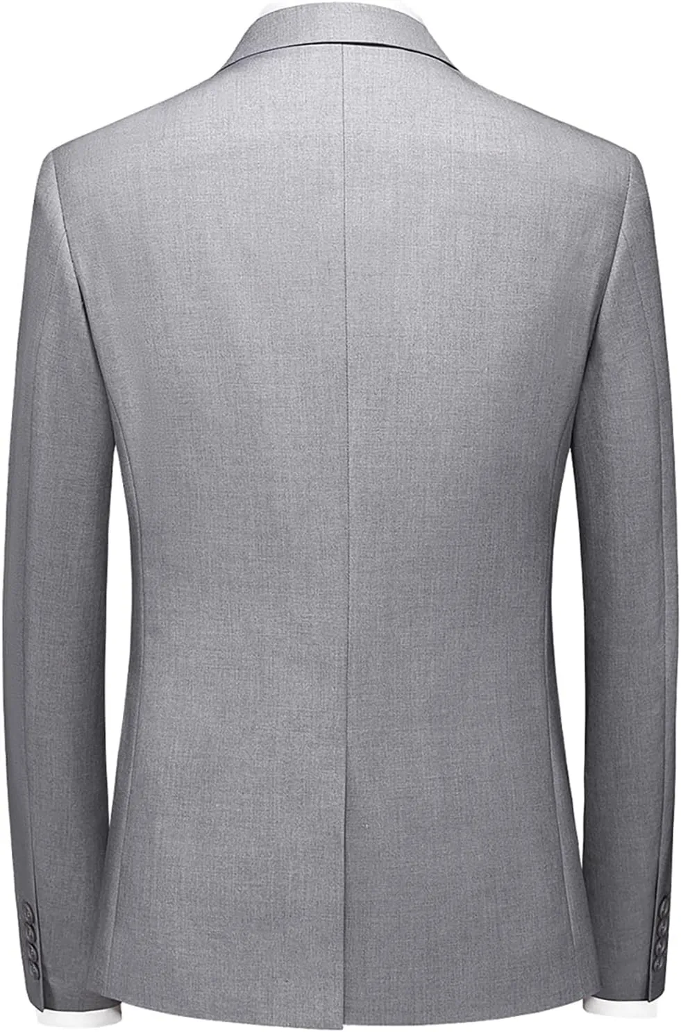 Mens Suits 3 Pieces Slim Fit One Button Solid Suit Blazers for Business Wedding Formal Prom Tuxedo Blazer Vest & Pant Set