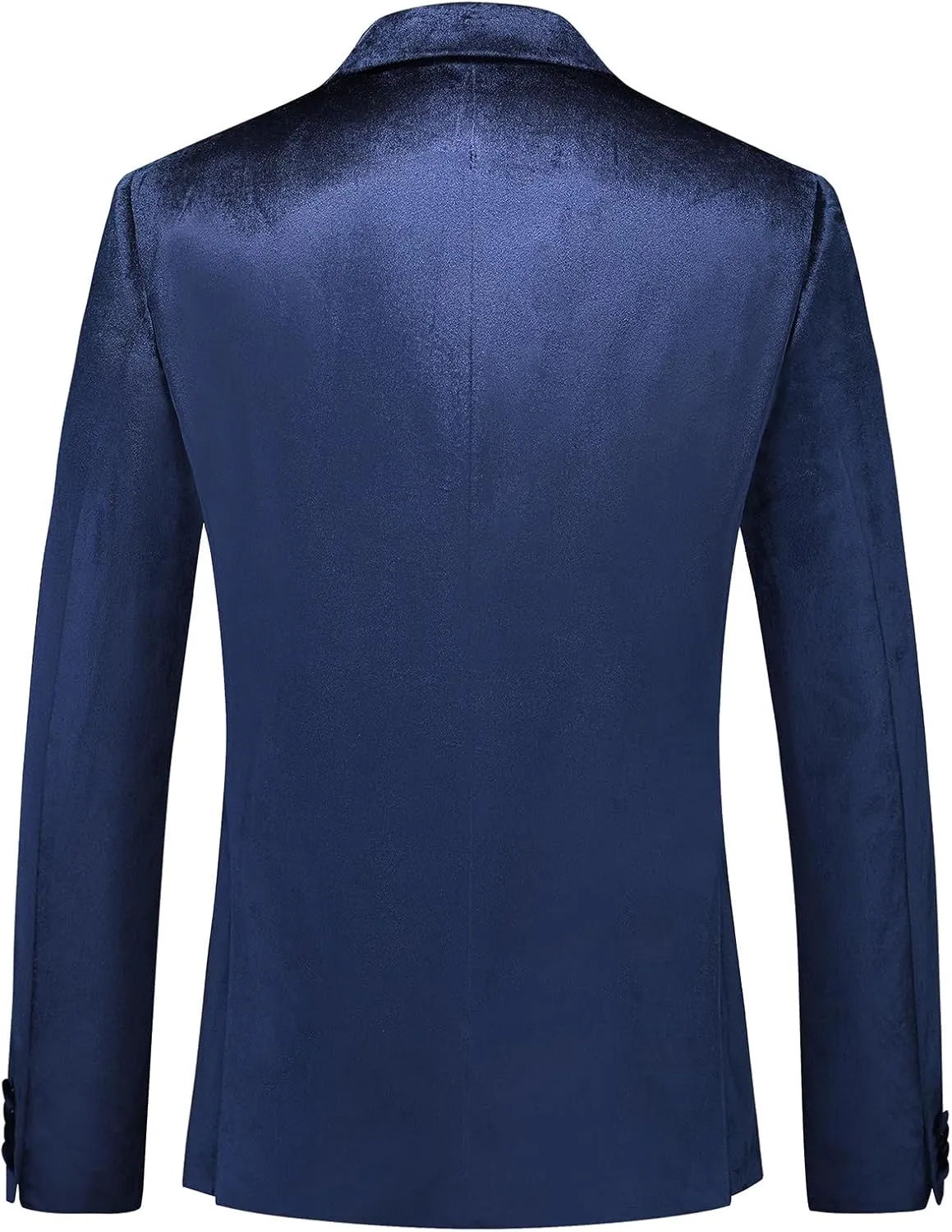 Mens Velvet Blazer Jacket Slim Fit Dress Tuxedo Suit Jacket One Button Notch Lapel for Dinner Party Prom Wedding Sports Coat