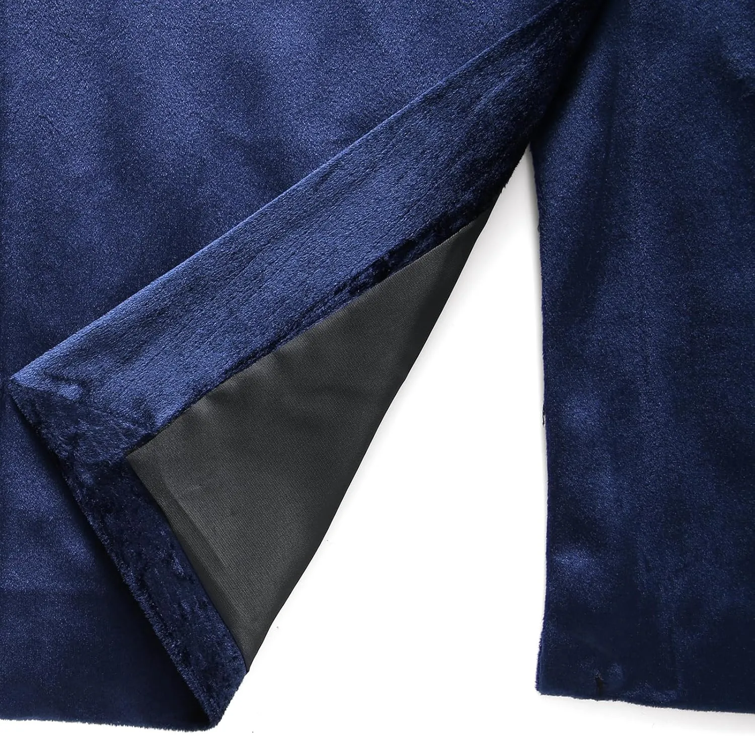 Mens Velvet Blazer Jacket Slim Fit Dress Tuxedo Suit Jacket One Button Notch Lapel for Dinner Party Prom Wedding Sports Coat