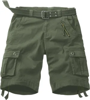 Men's Work Shorts, Cargo Werkshorts, Workwear Hiking Shorts with Utility Multi-Pocket