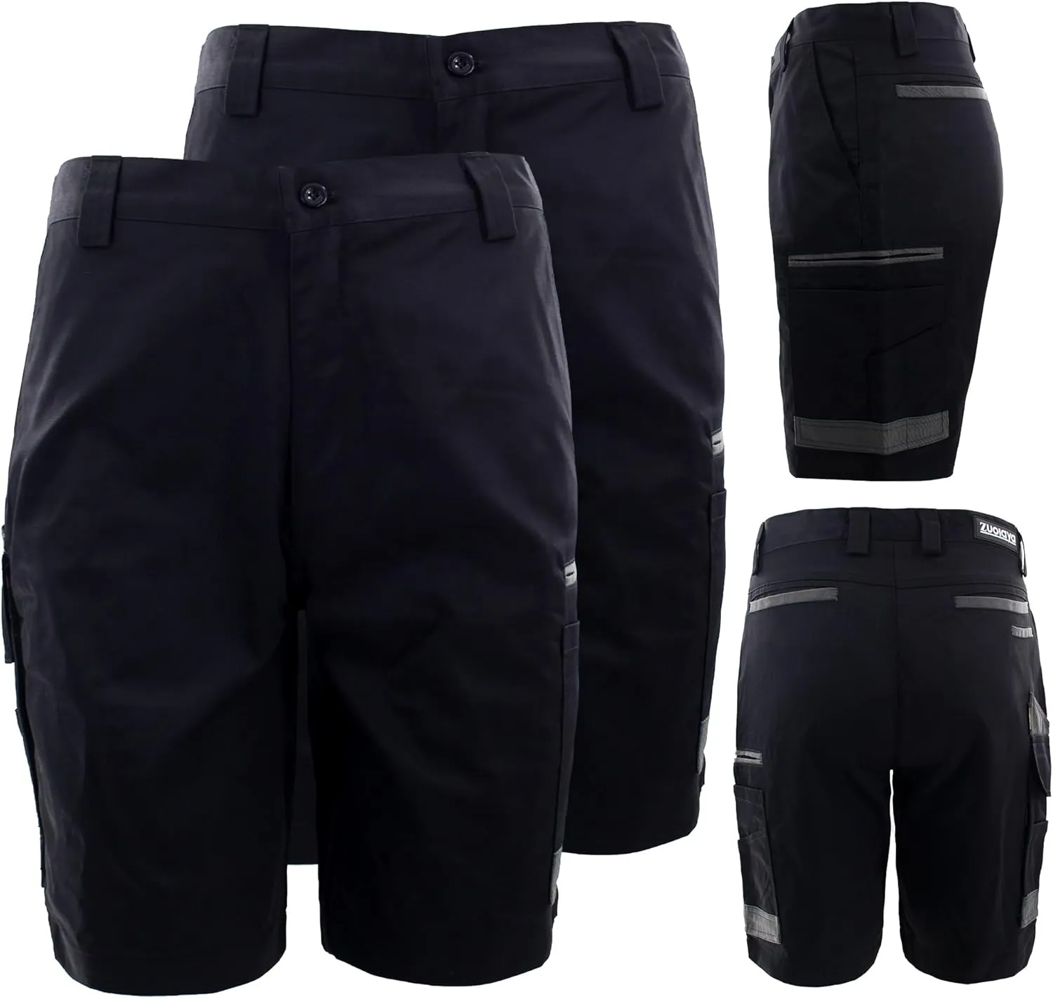 Men's Work Utility Shorts Lightweight Relaxed-Fit Multi-Pocket Work Short.