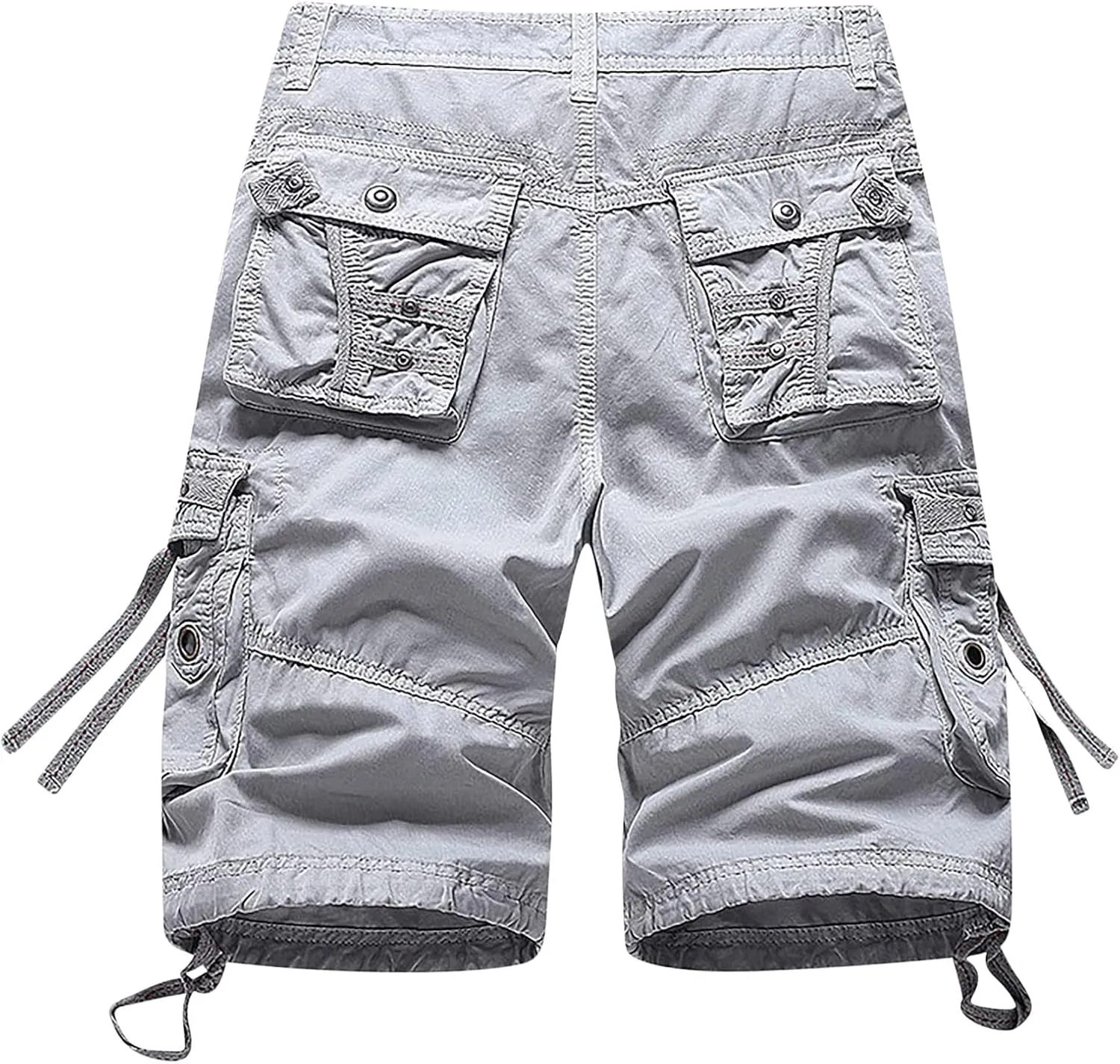 Muscularfit Mens Cargo Shorts Fashion Outdoor Multi Pockets Cotton Work Utility Tooling Shorts Casual Buckle Zipper Shorts