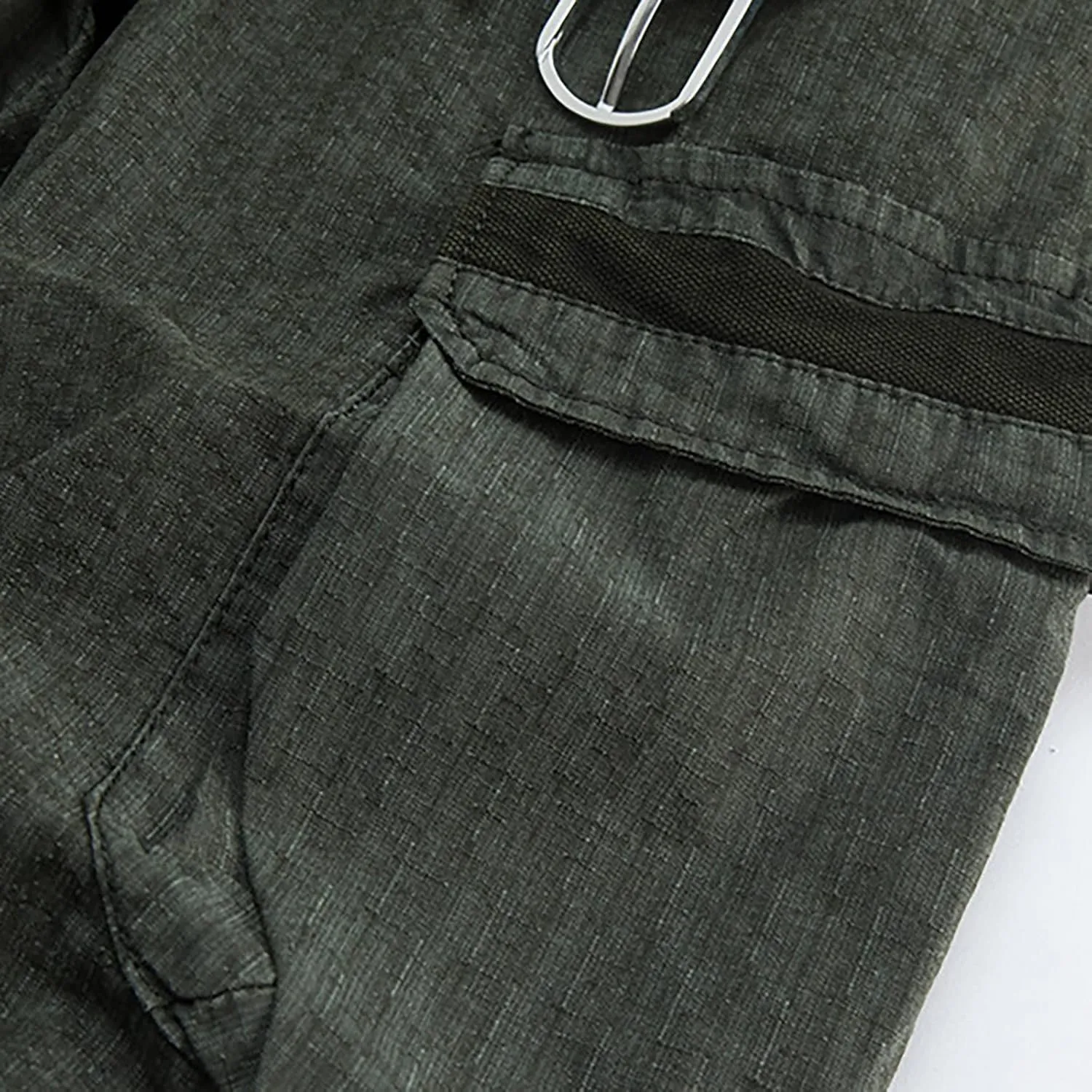 Muscularfit Mens Stretch Shorts Casual Cotton Drawstring Multi Pockets Cargo Shorts Fashion Outdoor Utility Tooling Shorts