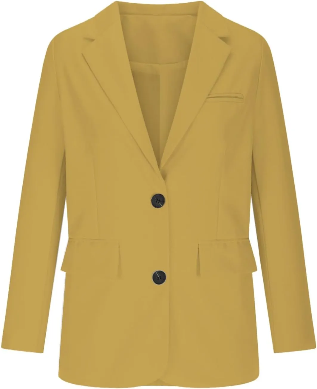 Oversized Blazers for Women 2025 Fashion Business Work Casual Suit Jacket Long Sleeve Open Front Buttons Lapel Coat