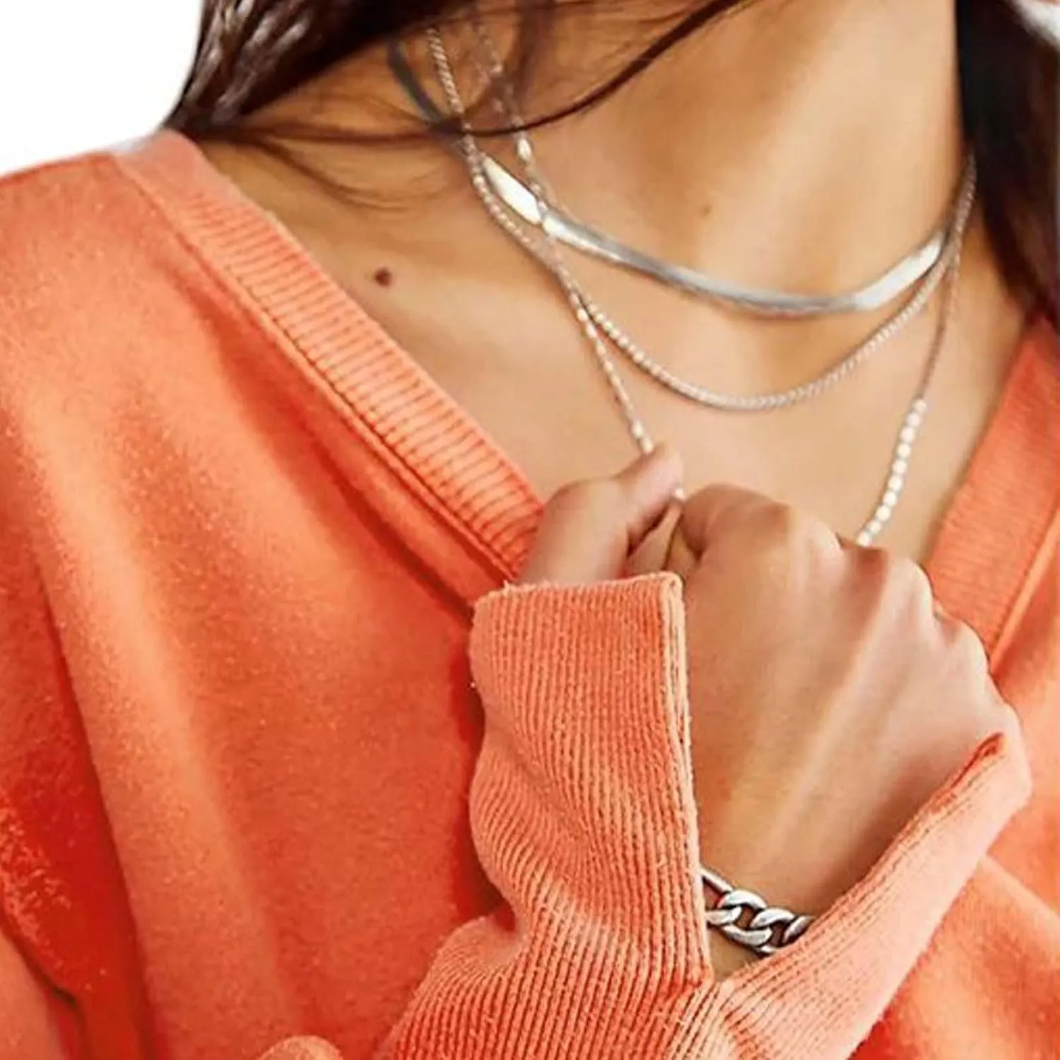 Oversized Sweatshirt for Women Side Slit Long Sleeve Pullover 2024 Fall Slouchy Fit Tops Y2K Preppy Solid Color Outfit