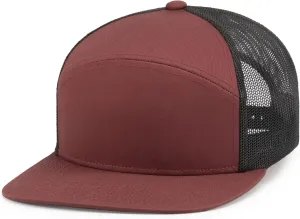 Pacific Headwear 6-Panel Arch Trucker Snapback Cap