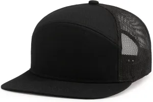 Pacific Headwear 6-Panel Arch Trucker Snapback Cap