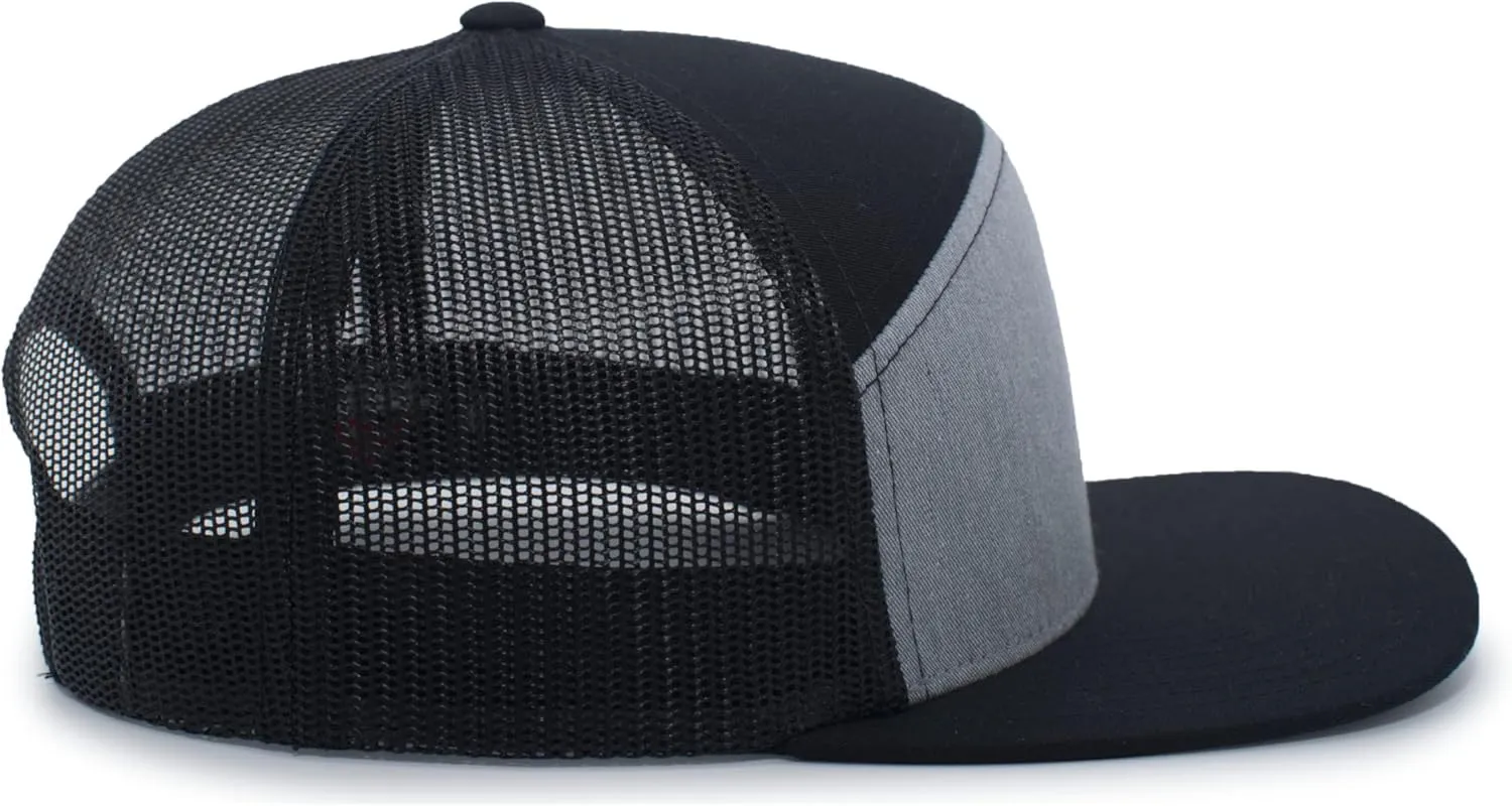 Pacific Headwear 6-Panel Arch Trucker Snapback Cap