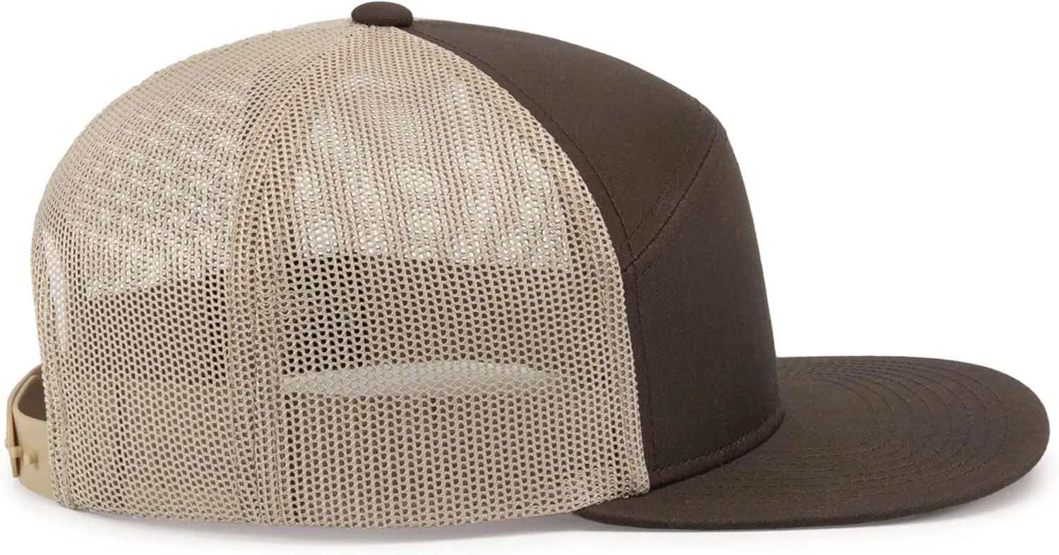 Pacific Headwear 6-Panel Arch Trucker Snapback Cap