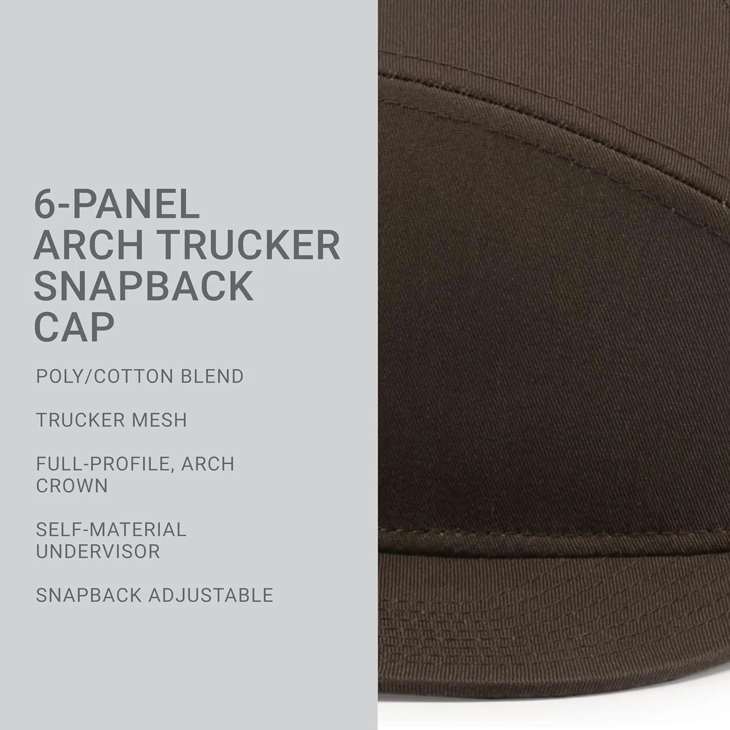 Pacific Headwear 6-Panel Arch Trucker Snapback Cap