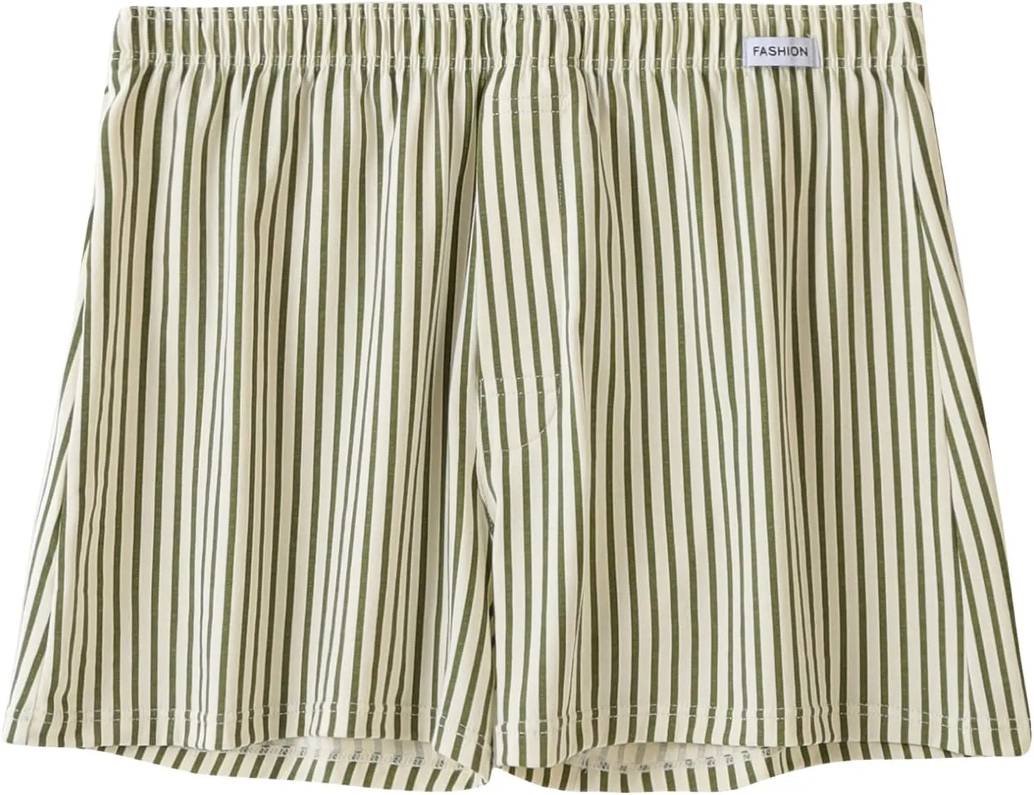Pajamas Shorts Men Comfy Cotton Shorts Summer Striped Lounge Shorts Elastic Waist Sleepwear Soft Loose Bottom Shorts