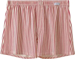 Pajamas Shorts Men Comfy Cotton Shorts Summer Striped Lounge Shorts Elastic Waist Sleepwear Soft Loose Bottom Shorts