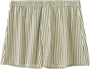 Pajamas Shorts Men Comfy Cotton Shorts Summer Striped Lounge Shorts Elastic Waist Sleepwear Soft Loose Bottom Shorts