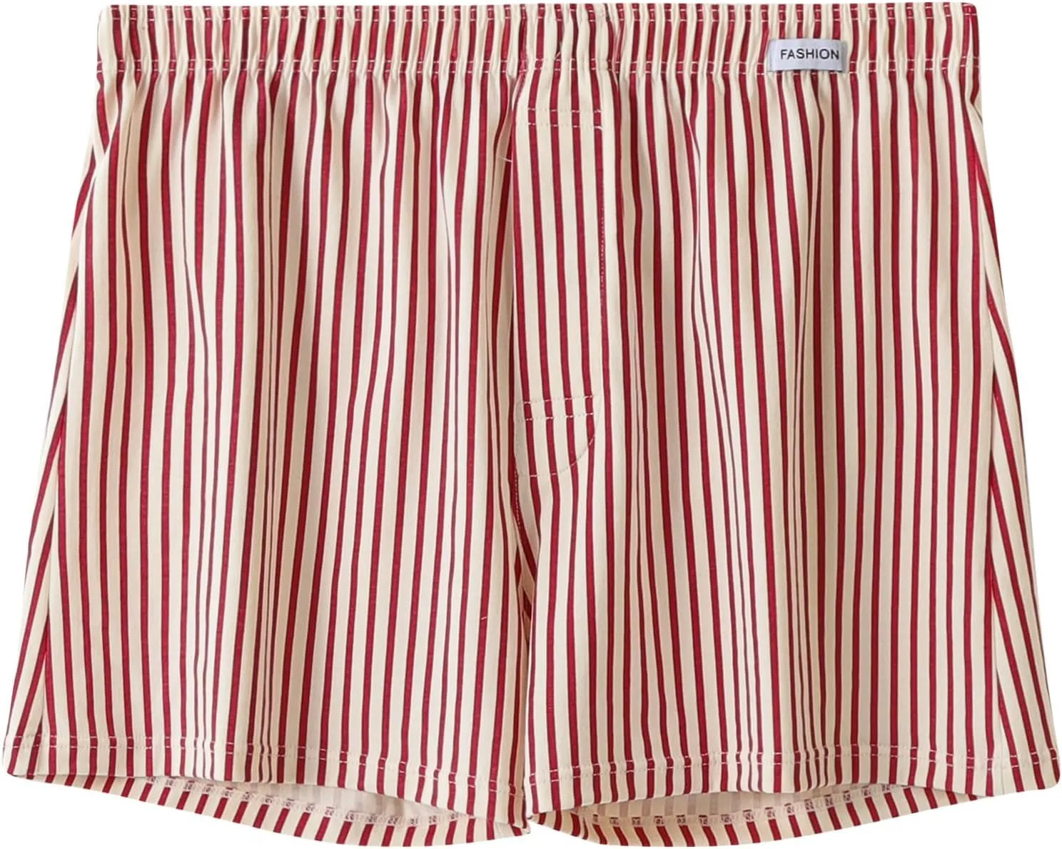 Pajamas Shorts Men Comfy Cotton Shorts Summer Striped Lounge Shorts Elastic Waist Sleepwear Soft Loose Bottom Shorts