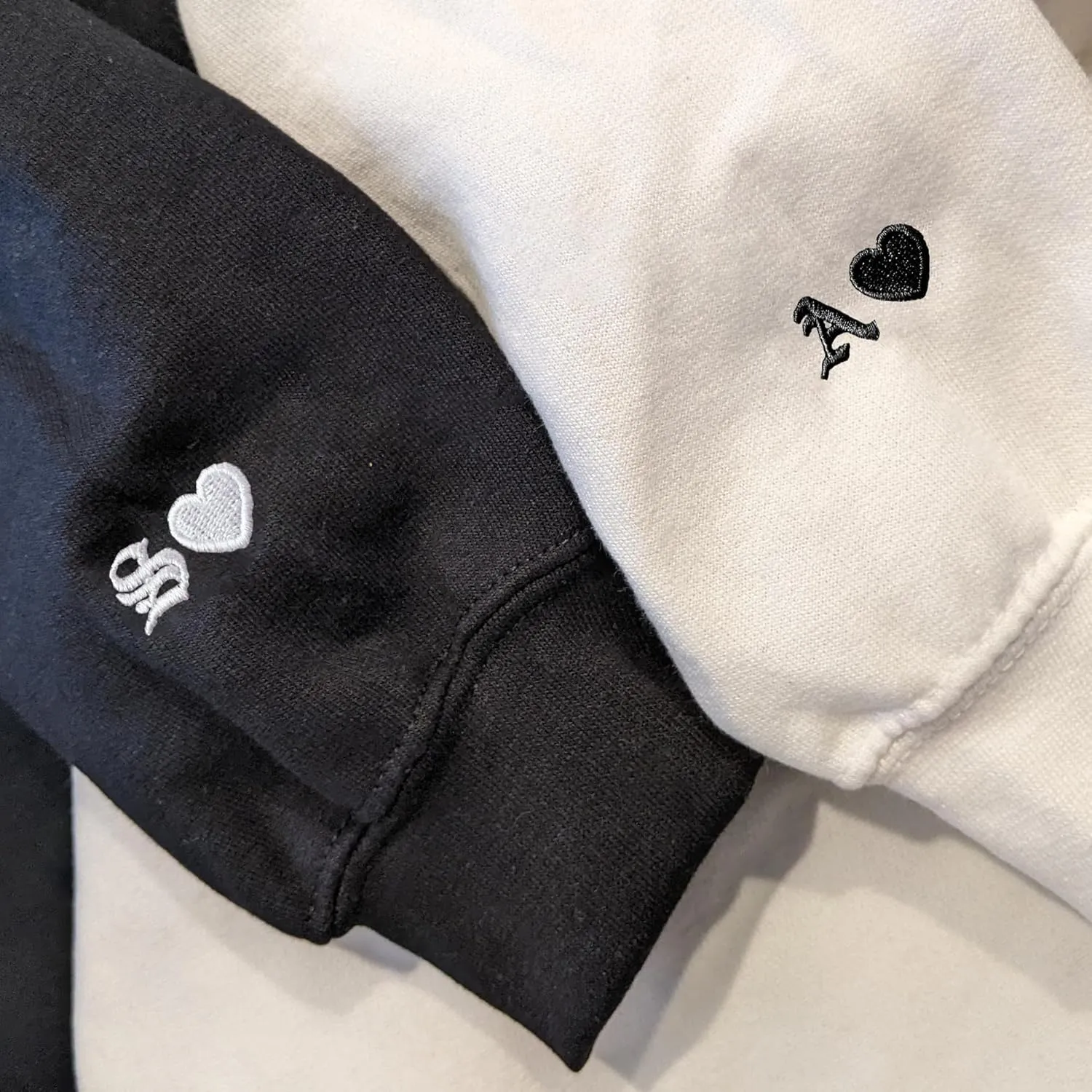 Pamaheart Custom Embroidered Roman Numeral Hoodie - Matching Hoodies, Couple Sweatshirts, Gifts for Her, Him, Valentines Day