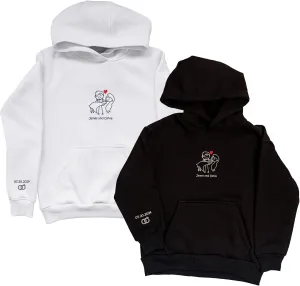 Personalized Embroidered Couple Hoodies - Couple Sweatshirts, Gifts for Boyfriend, Valentines Day, Chrismas