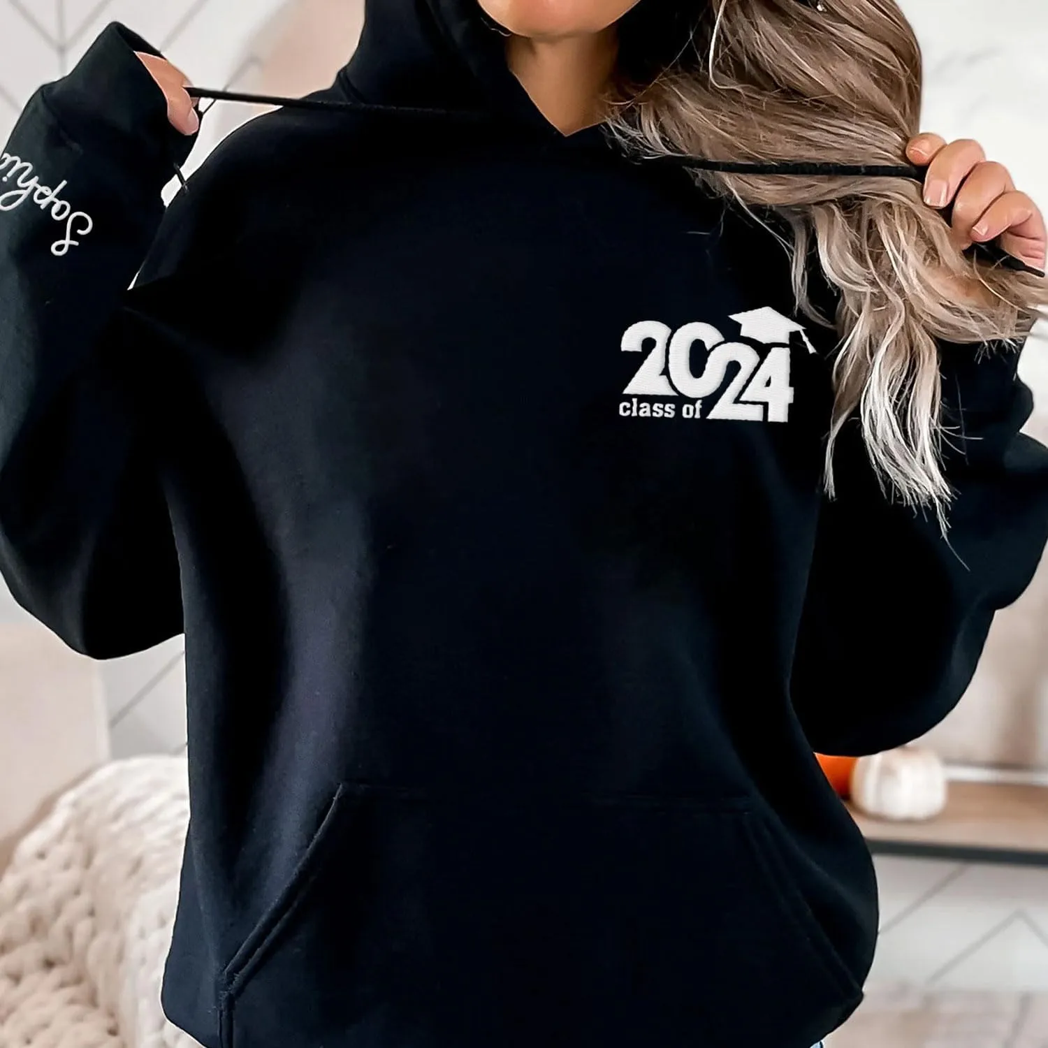 Personalized Senior 2025 Embroidered Sweatshirt Graduation 2025 Class Of 2025 Senior Class Senior Embroidered Sweatshirt