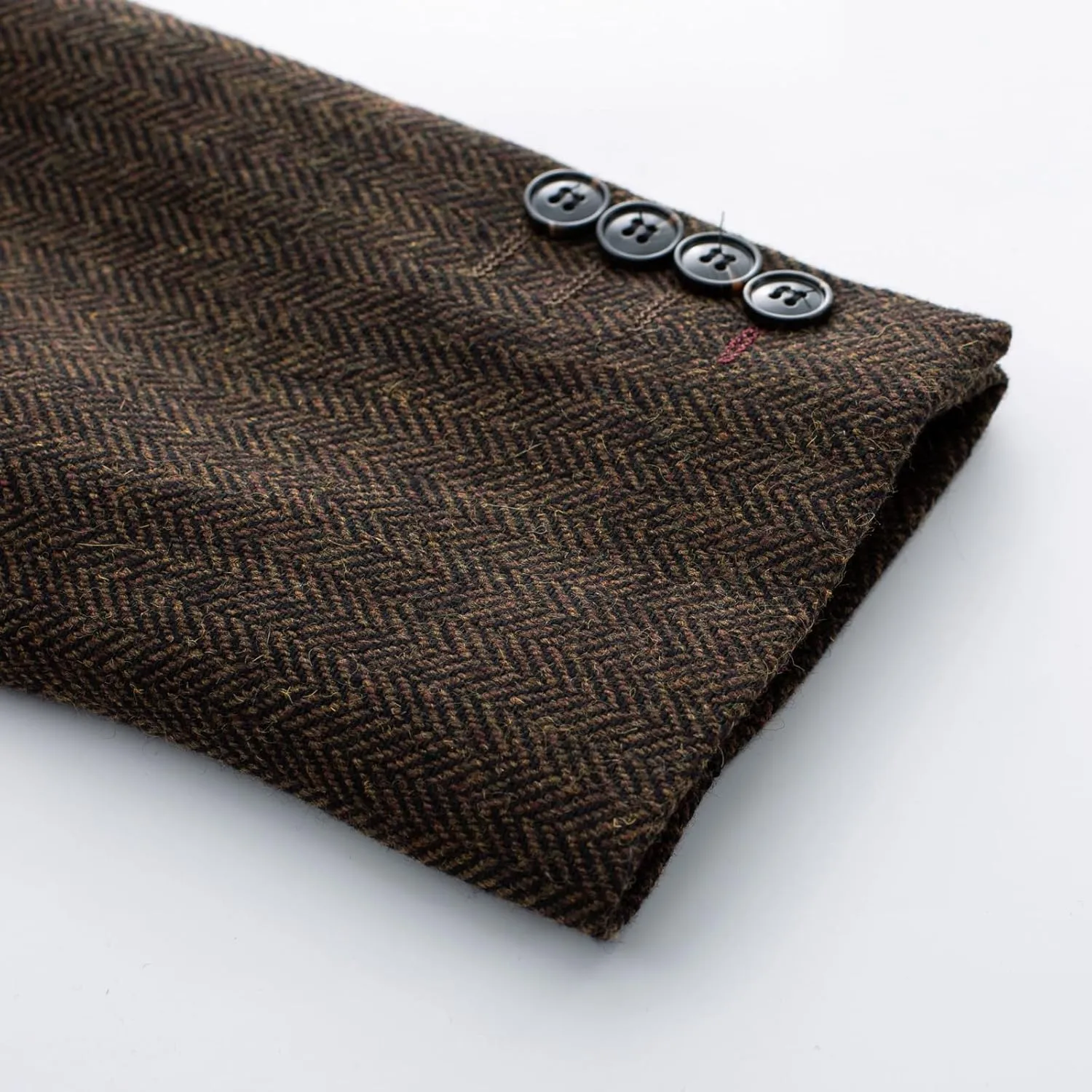 PJ PAUL JONES Men's Vintage Herringbone Tweed Blazers British Wool Blend Sport Coat Jacket