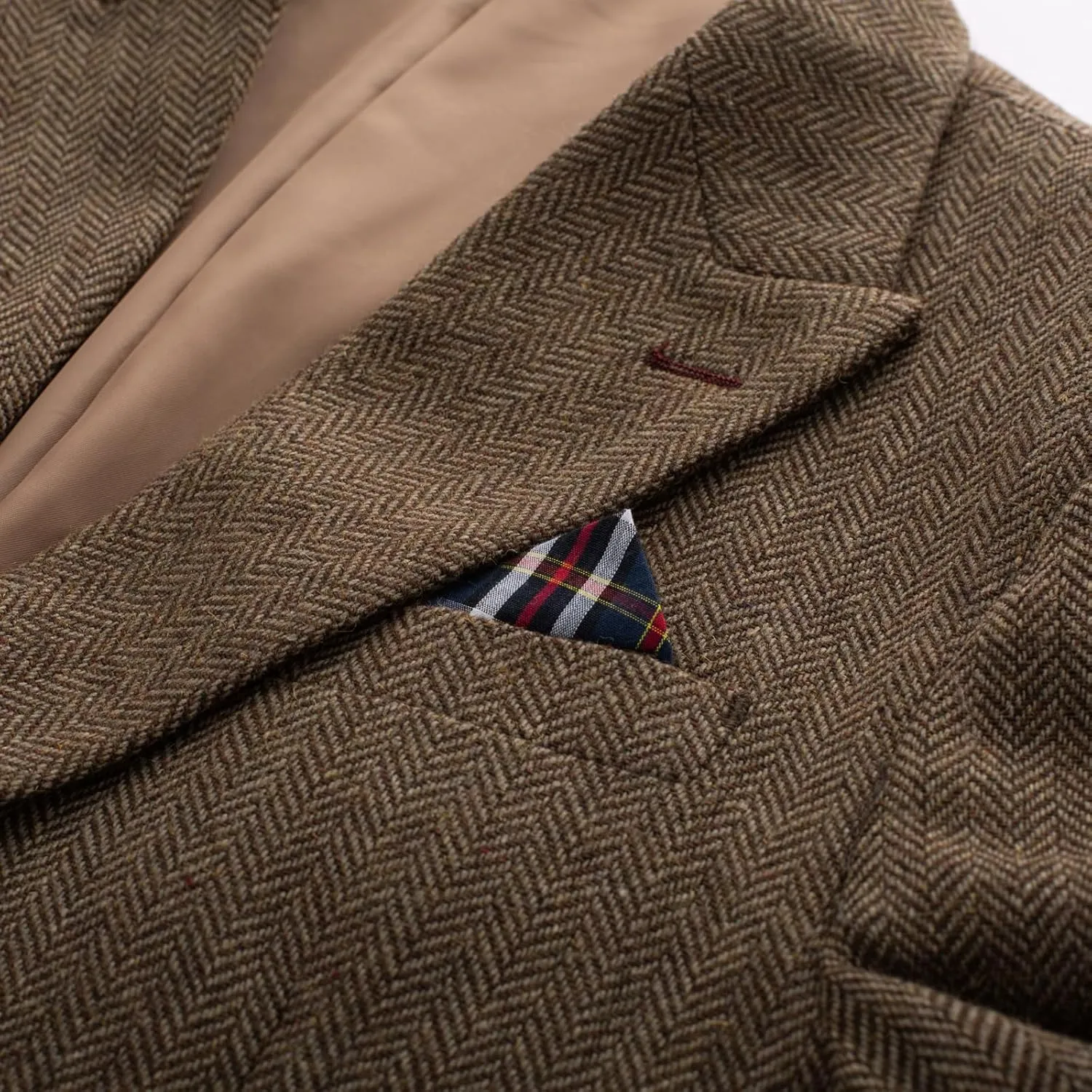 PJ PAUL JONES Men's Vintage Herringbone Tweed Blazers British Wool Blend Sport Coat Jacket