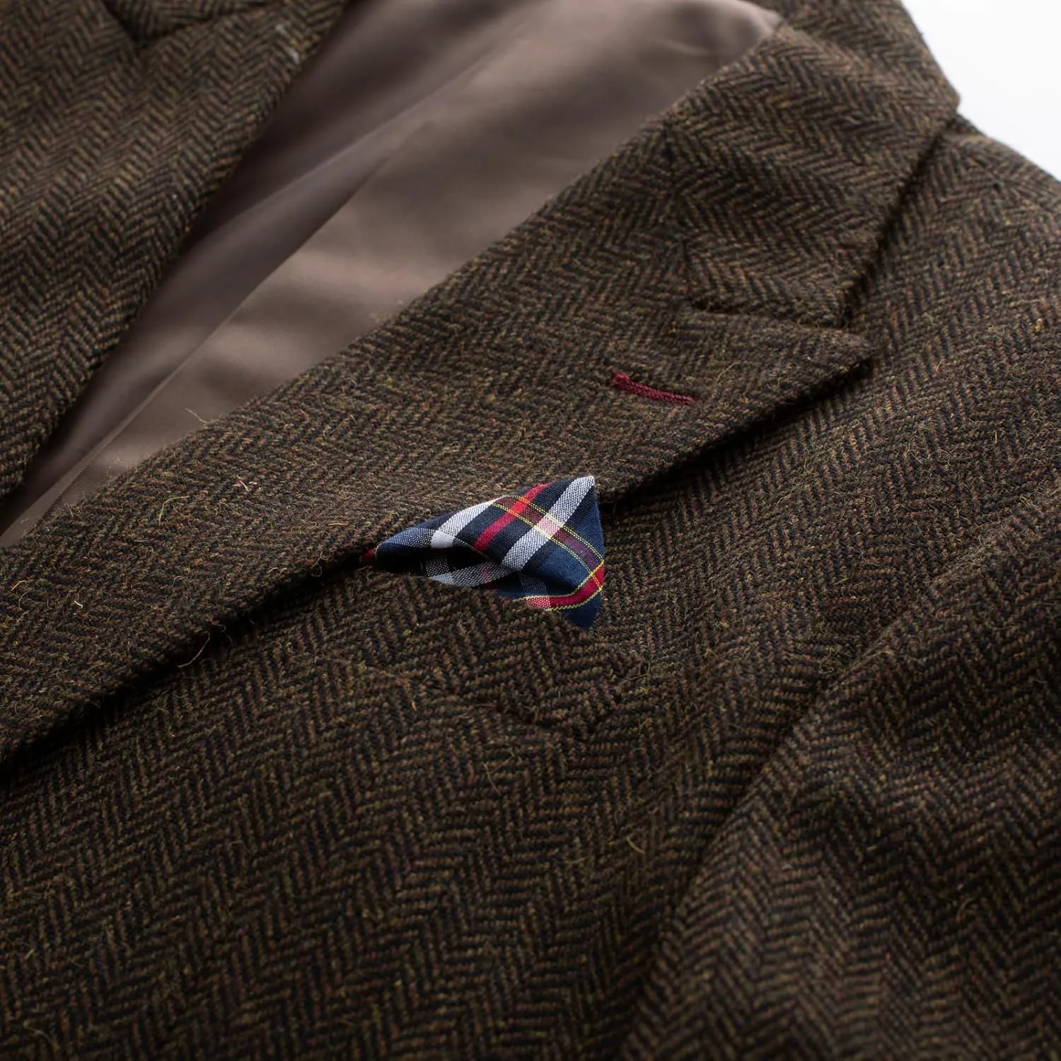 PJ PAUL JONES Men's Vintage Herringbone Tweed Blazers British Wool Blend Sport Coat Jacket