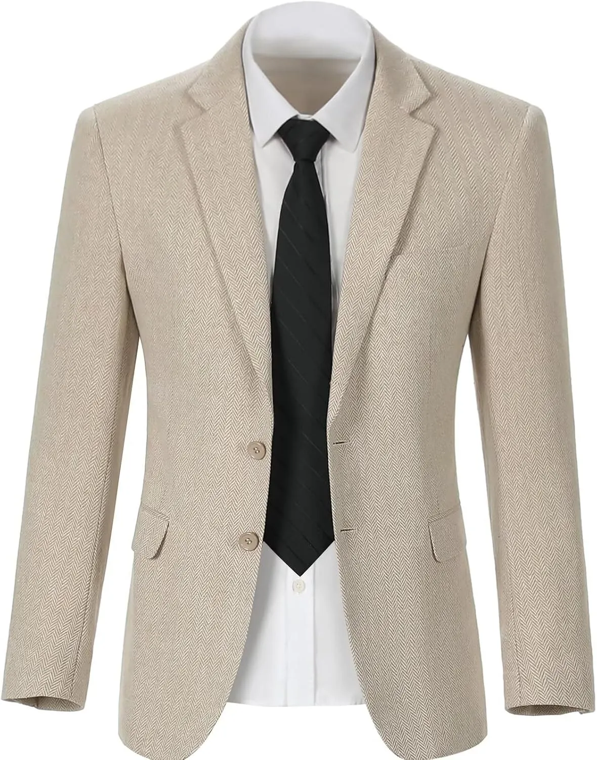 Retro Tweed Men's Suit Jackets,Herringbone Slim Fit Sport Coats Blazer Prom Business Casual Men Tux Jacket Wedding Blazers