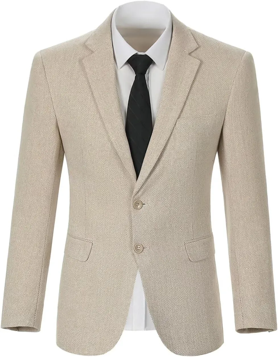 Retro Tweed Men's Suit Jackets,Herringbone Slim Fit Sport Coats Blazer Prom Business Casual Men Tux Jacket Wedding Blazers