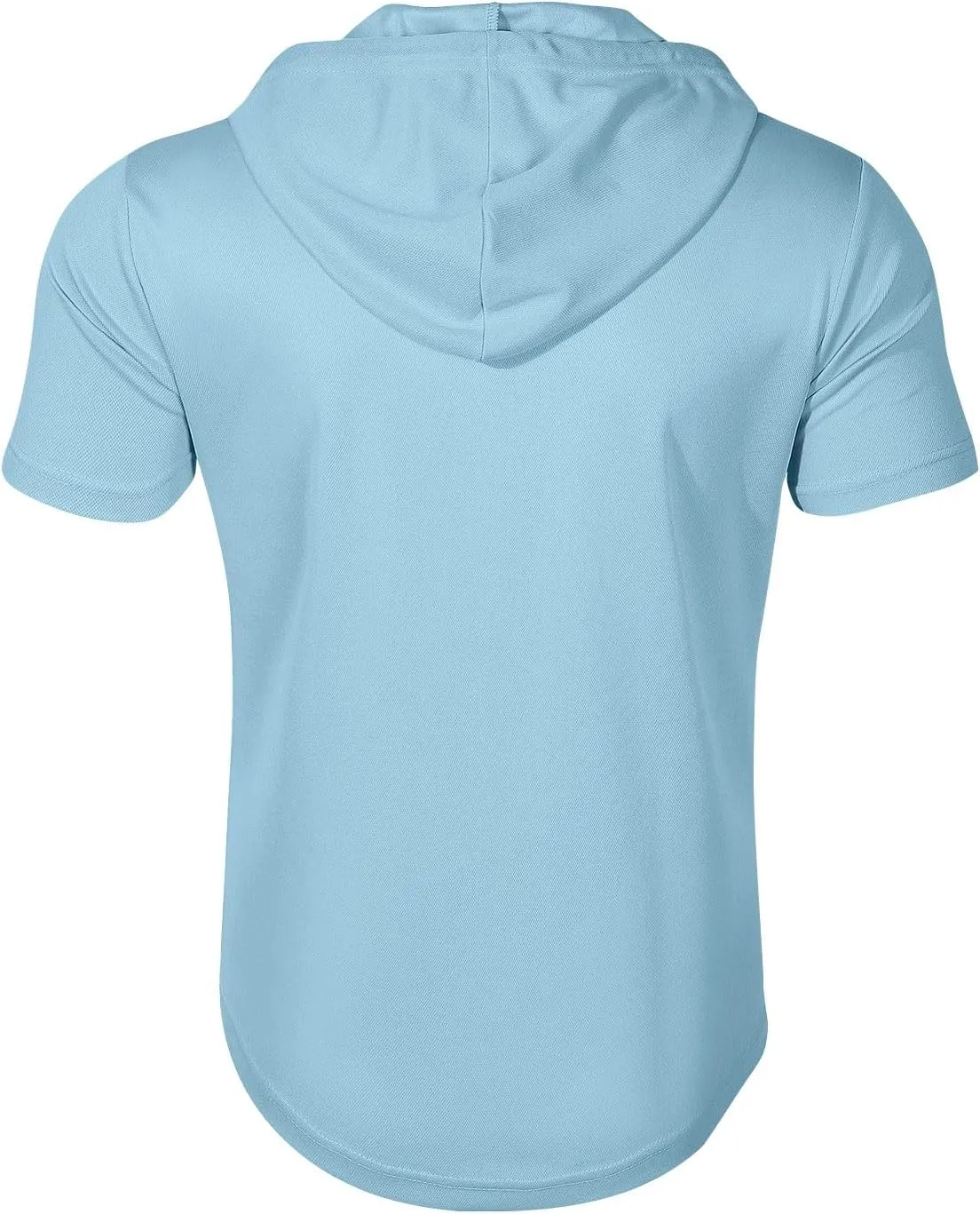 RTTUIOP Short Sleeve Hoodies for Men Gym Workout Athletic Running Shirts Quarter Zip Hoodie Pocket Tee