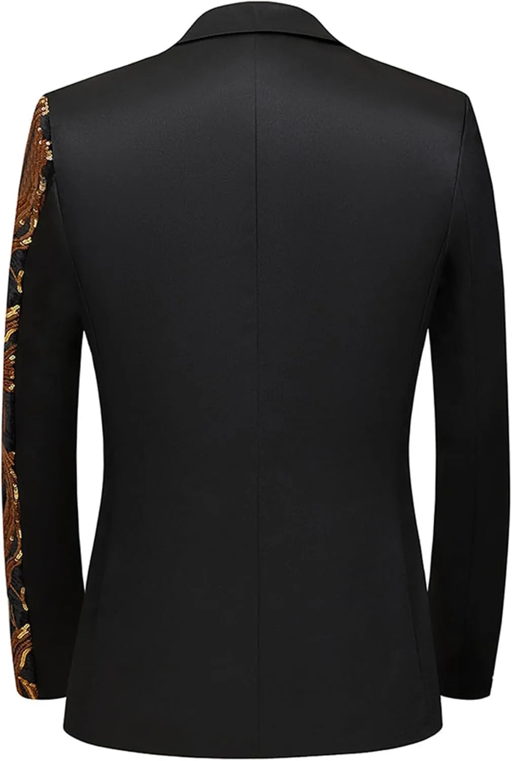 Sequin Shiny Prom Suit Jacket for Men One Button Slim Fit Casual Sport Coats Blazers Tuxedo for Wedding Banquet