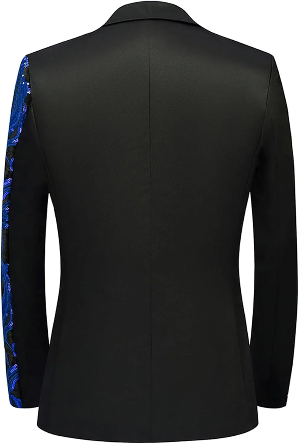 Sequin Shiny Prom Suit Jacket for Men One Button Slim Fit Casual Sport Coats Blazers Tuxedo for Wedding Banquet