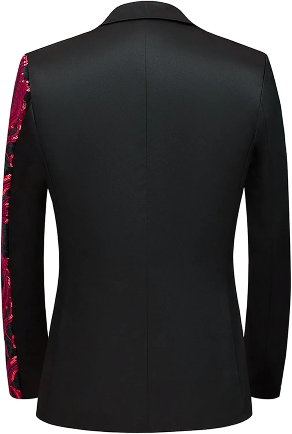 Sequin Shiny Prom Suit Jacket for Men One Button Slim Fit Casual Sport Coats Blazers Tuxedo for Wedding Banquet