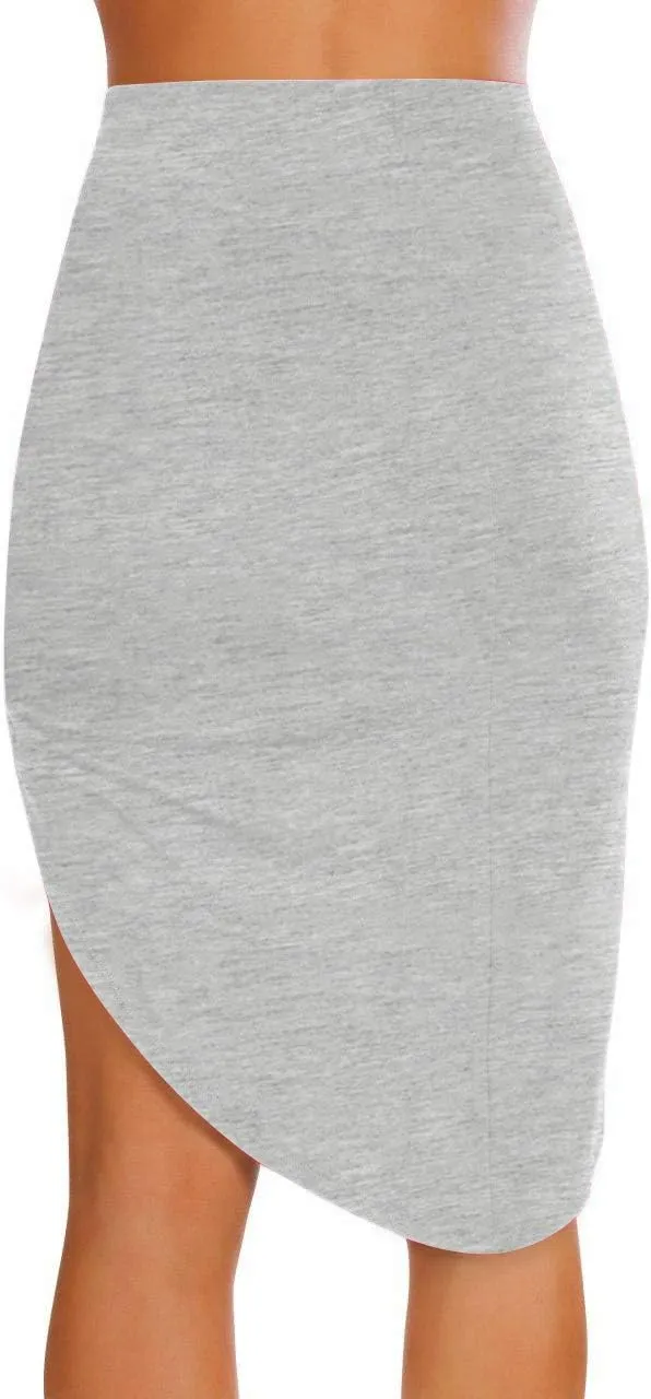 Sexy Mini Skirts for Women Bodycon High Waisted Boho High Low Pencil Summer Skirt. Beach,Office,Clubwear,Date Nightout