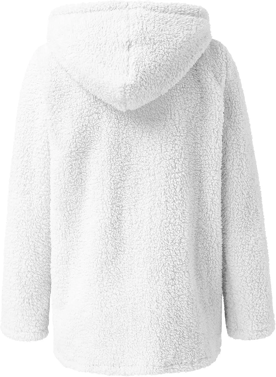 SHOPESSA Winter Coats and Jackets for Women Slouchy Sherpa Cardigan Women Sherpa Hoodies with Zipper Snow Jackets for Women
