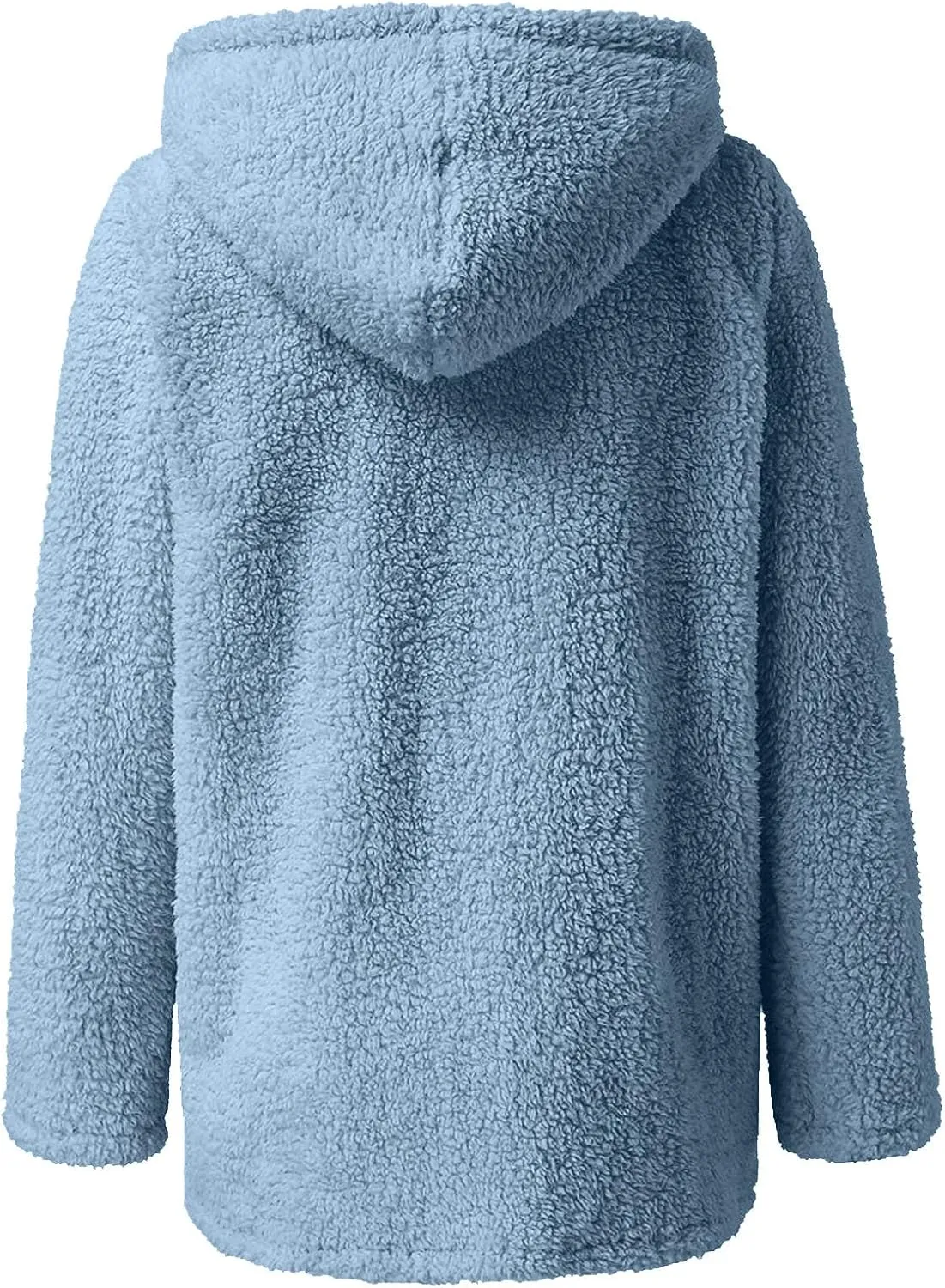 SHOPESSA Winter Coats and Jackets for Women Slouchy Sherpa Cardigan Women Sherpa Hoodies with Zipper Snow Jackets for Women