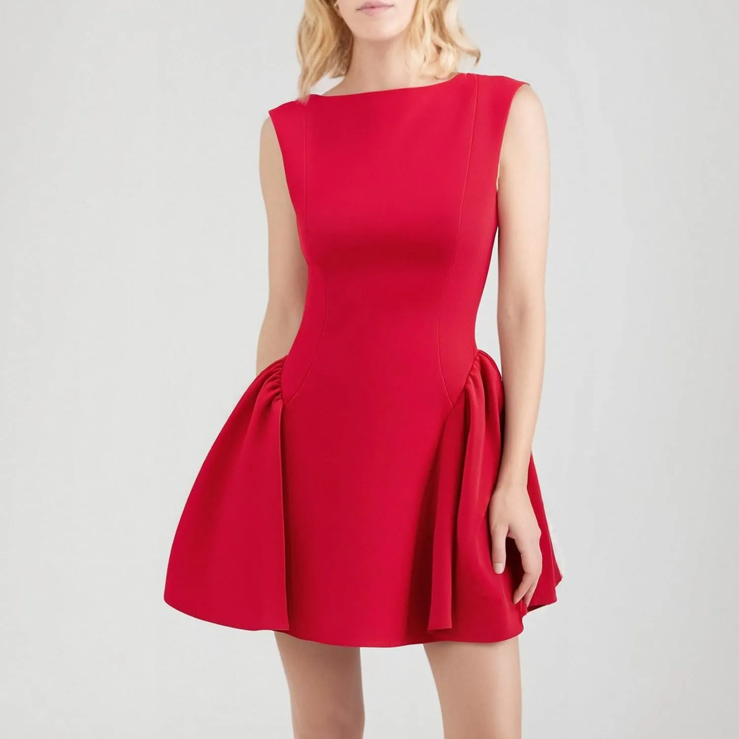 Short Dresses for Women Bohemian Spring Strapless Sleeveless Empire Waist Sundresses Elegant Evening Party Summer Clothes