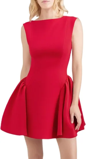 Short Dresses for Women Bohemian Spring Strapless Sleeveless Empire Waist Sundresses Elegant Evening Party Summer Clothes
