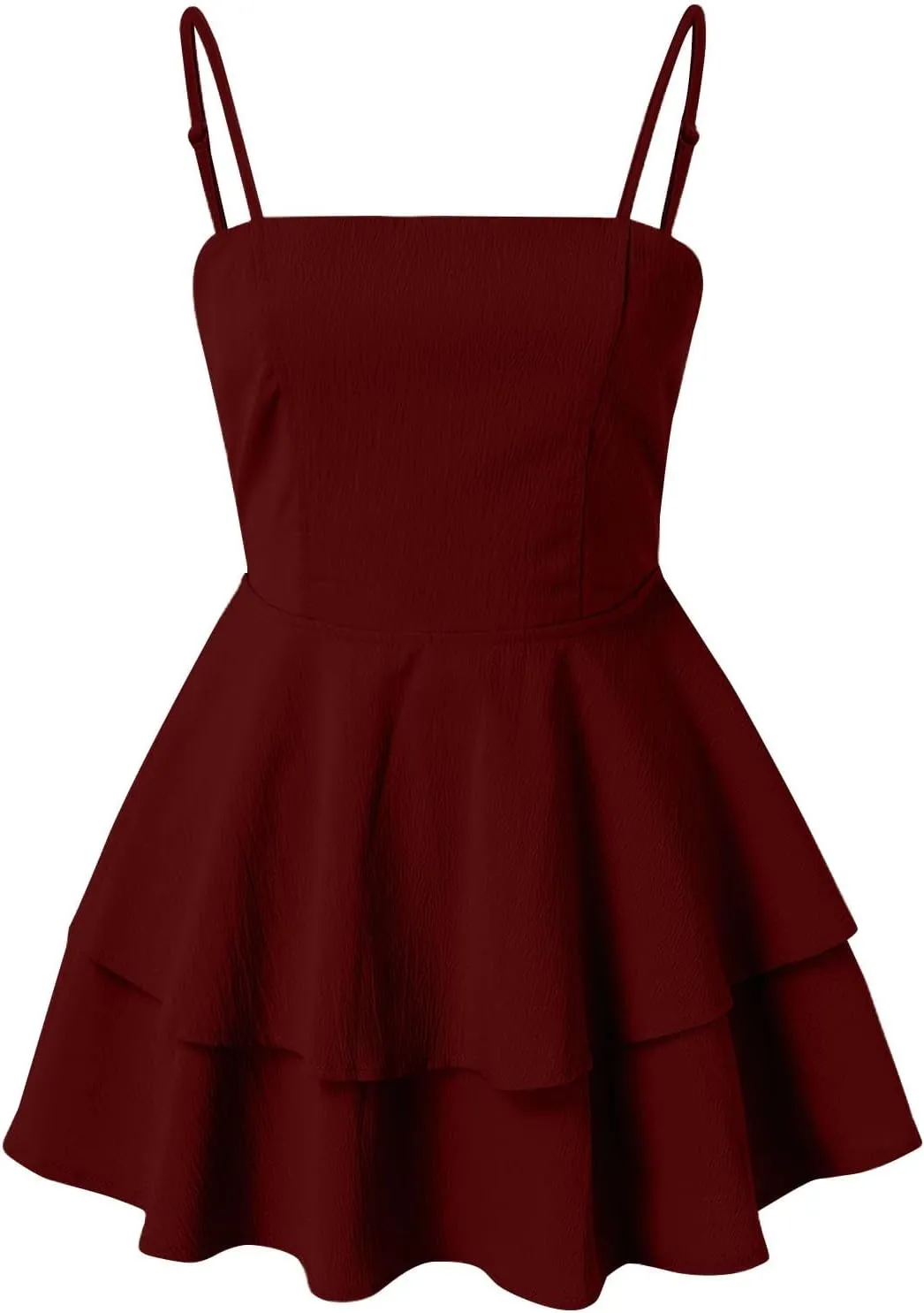 Summer Dresses for Women 2025 Casual Sweetheart-Neck Empire Waist Swing Aline Spaghetti Strap Dress