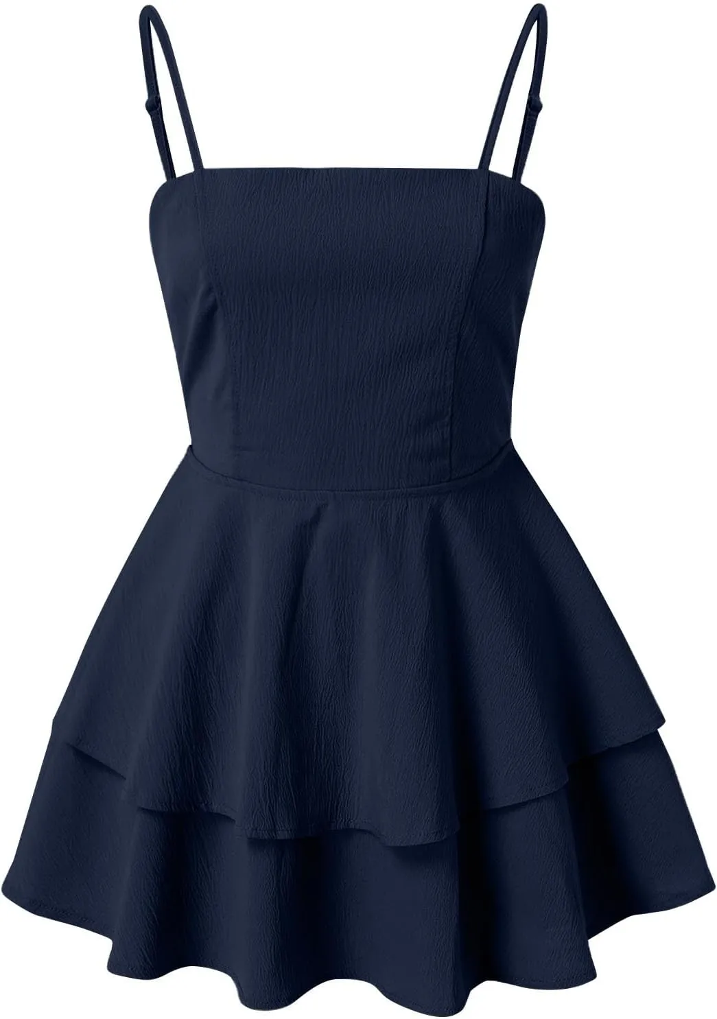 Summer Dresses for Women 2025 Casual Sweetheart-Neck Empire Waist Swing Aline Spaghetti Strap Dress