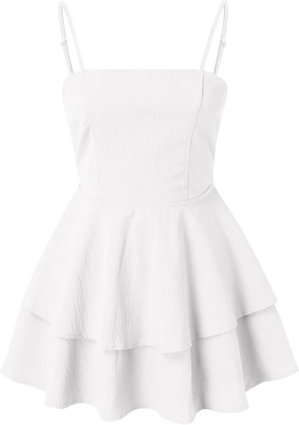 Summer Dresses for Women 2025 Casual Sweetheart-Neck Empire Waist Swing Aline Spaghetti Strap Dress