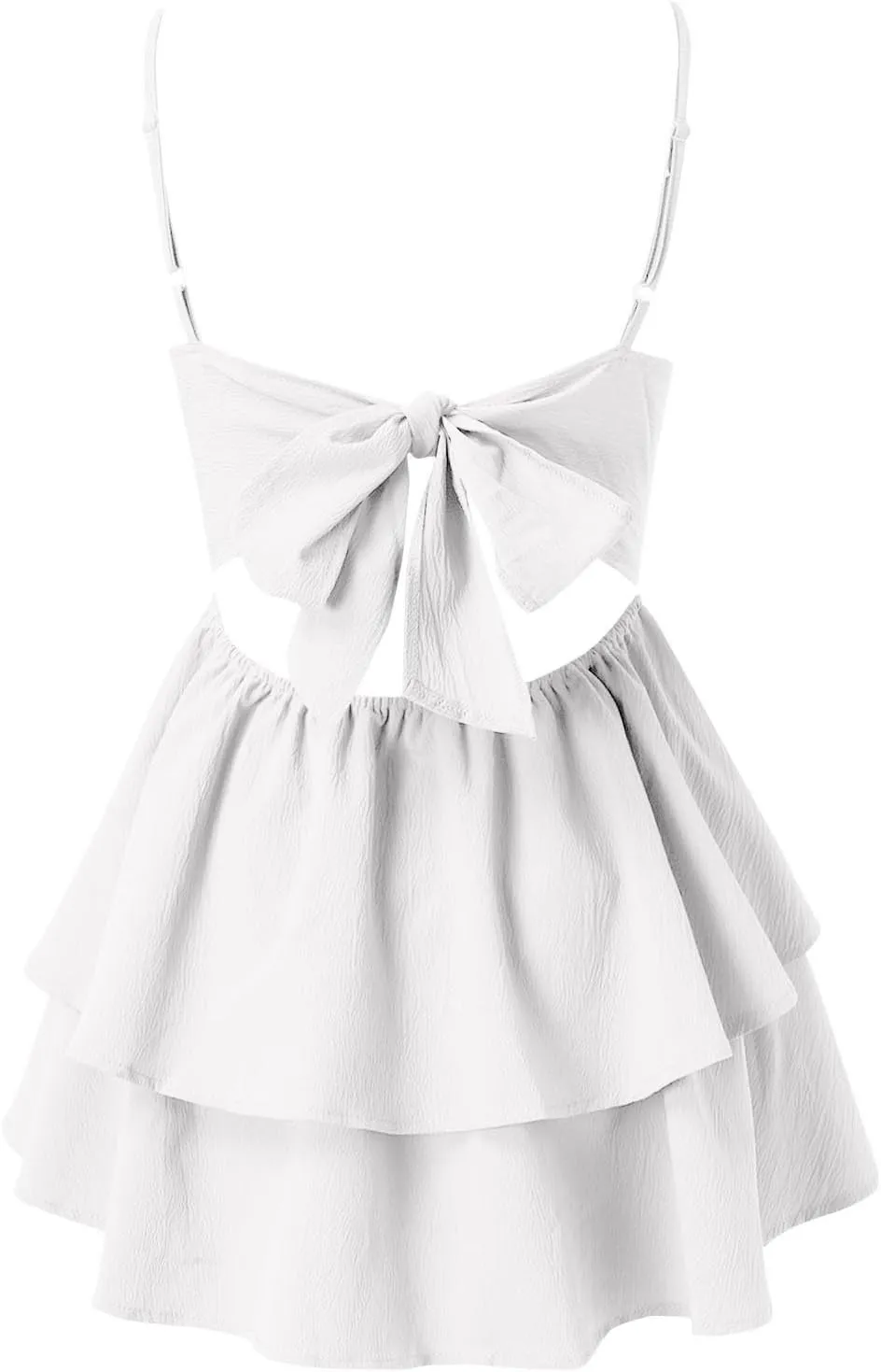 Summer Dresses for Women 2025 Casual Sweetheart-Neck Empire Waist Swing Aline Spaghetti Strap Dress